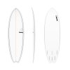 TORQ TET 5'11'' FISH WHITE PINLINE 33.2LT