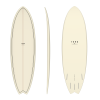 TORQ TET 5'11" FISH CLASSIC COLOR CREAM PATTERN 33.2LT