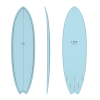 TORQ TET 6'6" FISH CLASSIC COLOR BLUE+PATTERN 39.6LT