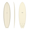 TORQ TET 6'10" FISH CLASSIC COLOR CREAM PATTERN 46LT