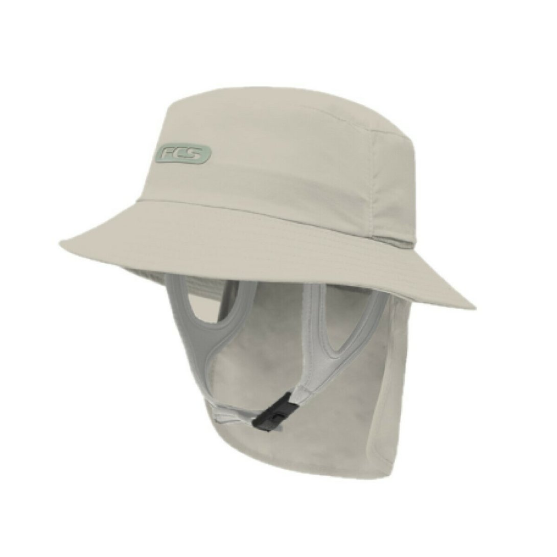 FCS ESSENTIAL SURF BUCKET HAT WARM GREY SMALL