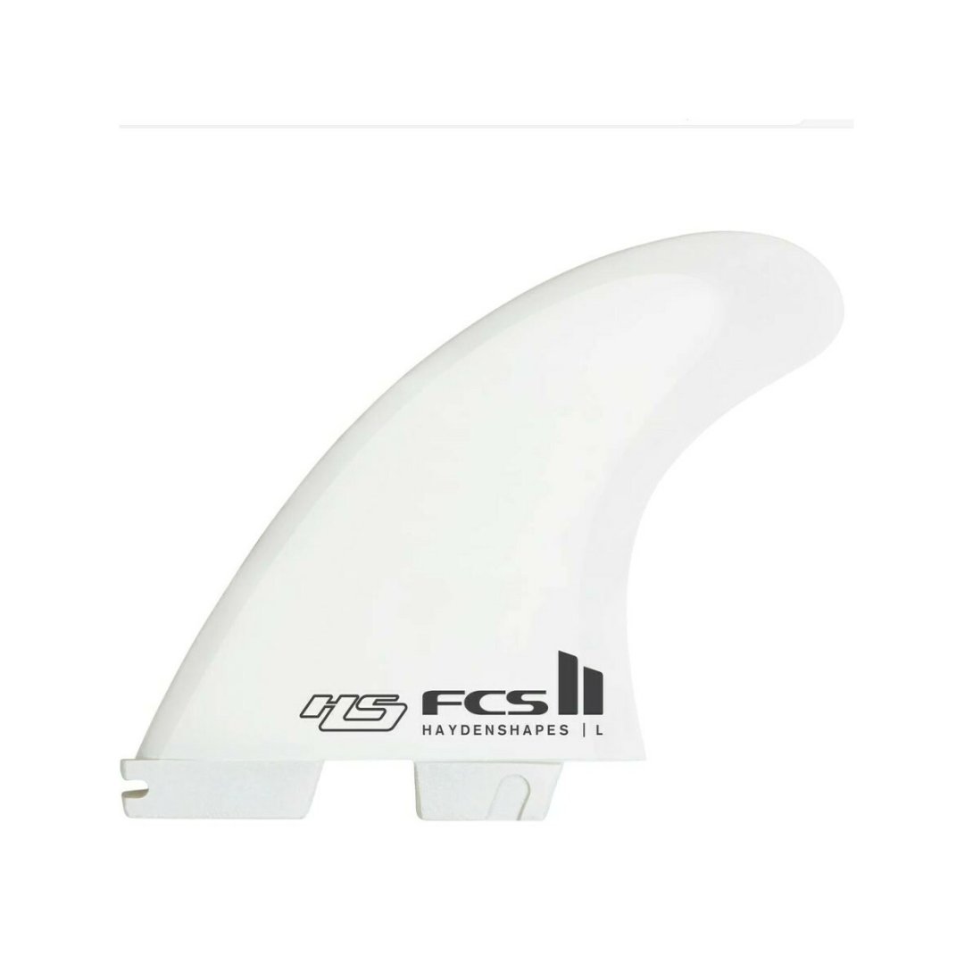 FCS II HAYDEN SHAPE PC AIRCORE LARGE WHITE TRI-QUAD