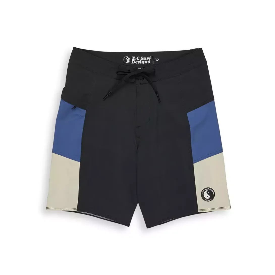 Split 20" Bshort Washed Black