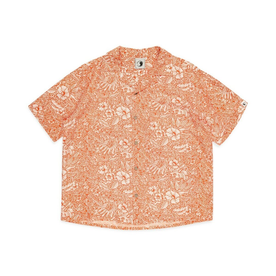 T&C ALOHA S/S SHIRT ORANGE FLOWER SC 40%