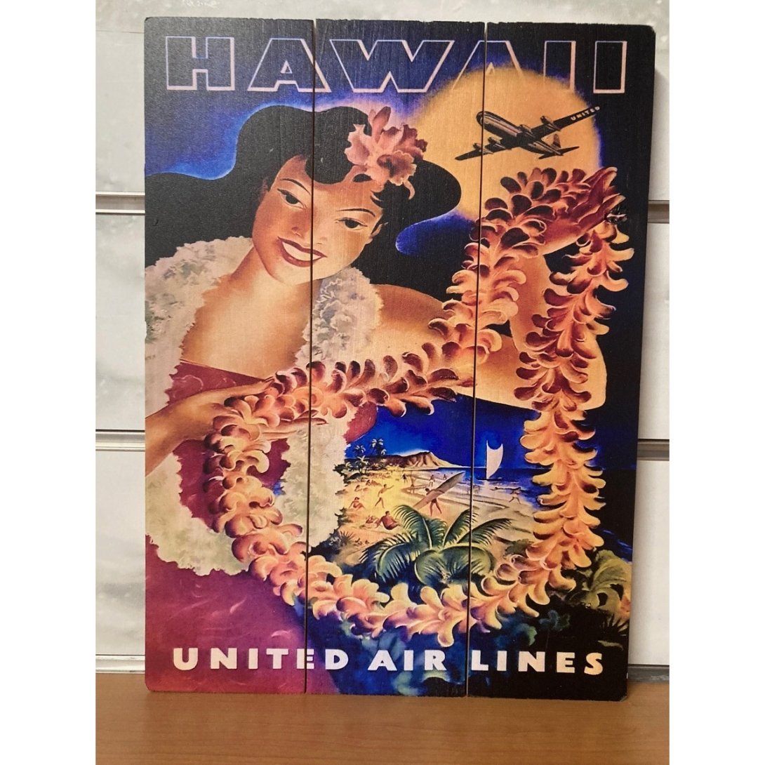 QUADRO SURF HAWAII 40 X 30 CM