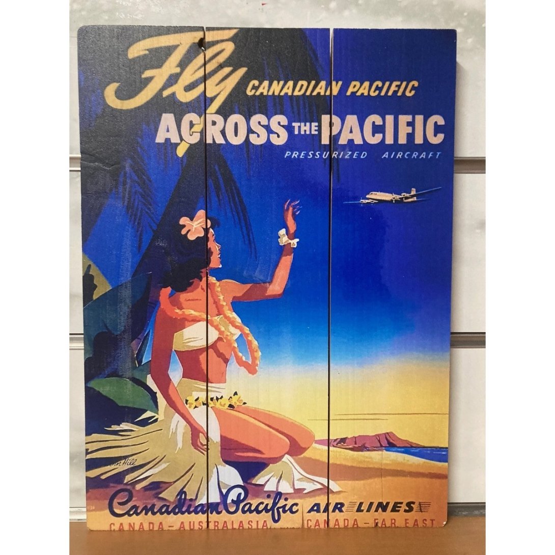 QUADRO SURF HAWAII 40 X 30 CM