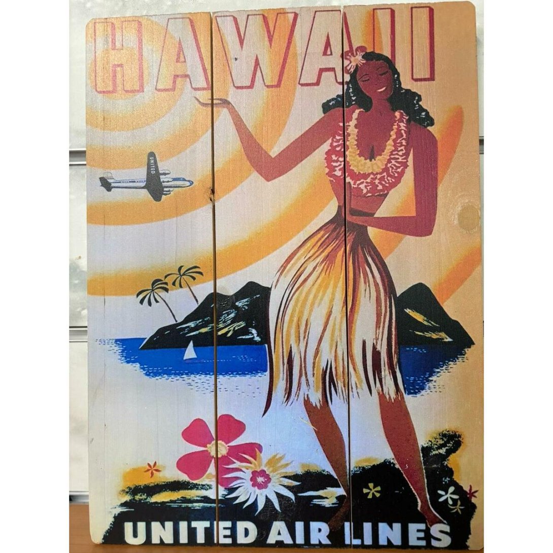 QUADRO SURF HAWAII 40 X 30 CM