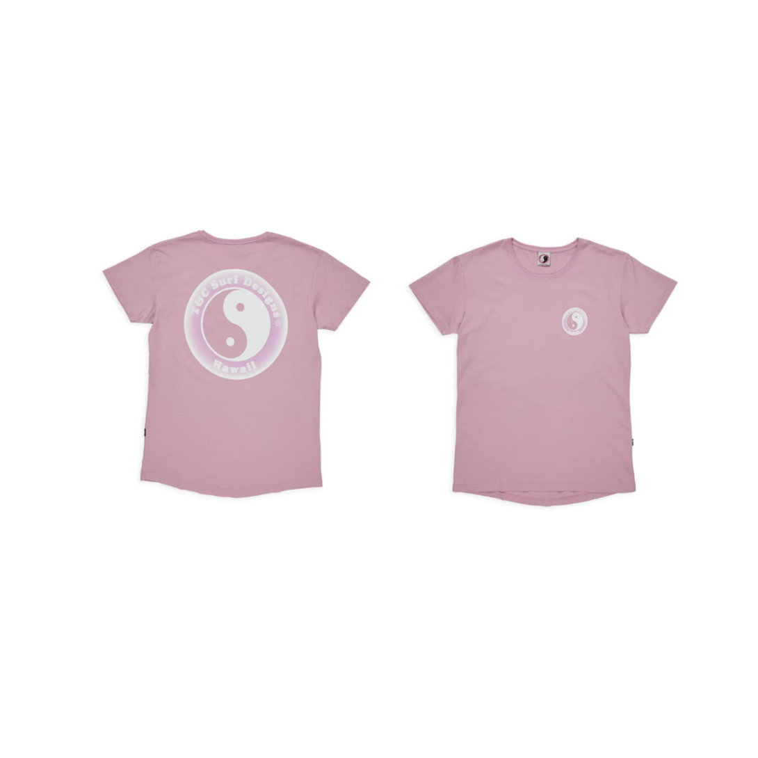 T&C WOMEN YY LOGO S/S TEE MAUVE SCONTO 30%