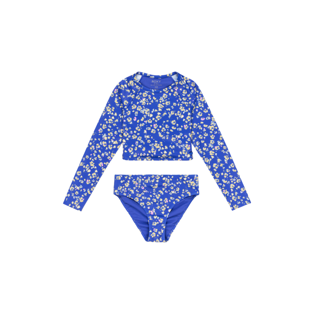 LYCRA SHADOW FLORAL CROP BLUE CAMPIONARIO SS 25