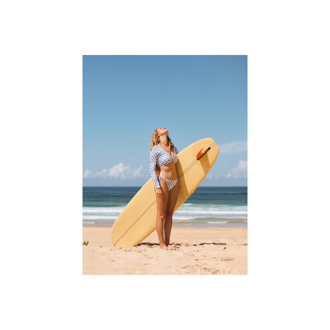 LYCRA ARTIST TILE CROP TOP LS DAZZLING BLUE CAMPIONARIO SS 25