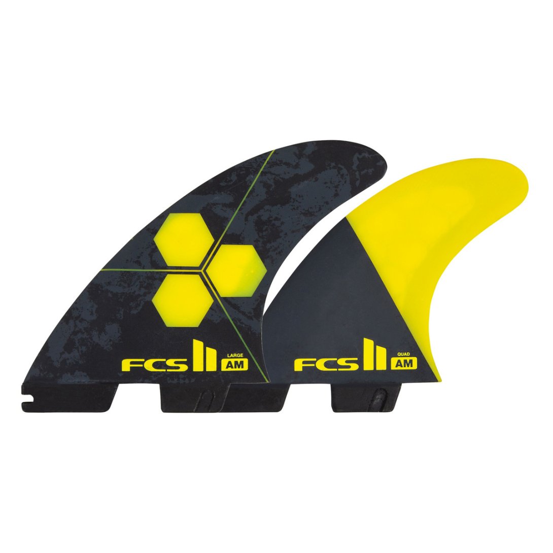 FCS II AL MERRICK PC LARGE YELLOW TRI-QUAD FINS