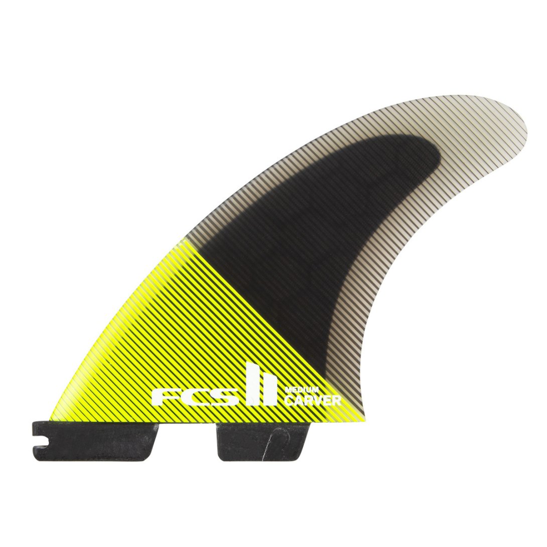 FCS II CARVER PC LARGE ACID/BLACK TRI FINS