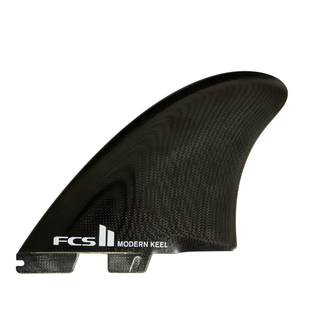 FCS II MODERN KEEL PG TWIN FINS BLACK