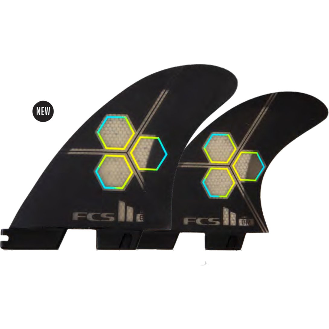FCS II CHANNEL ISLAND PC BLACK LARGE TRI FINS