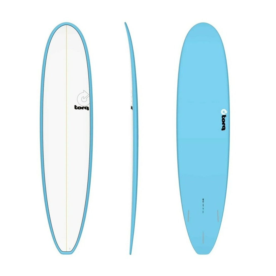 TORQ TET 8'0" MINI MALIBU PINLINE COLOR BLUE 60LT