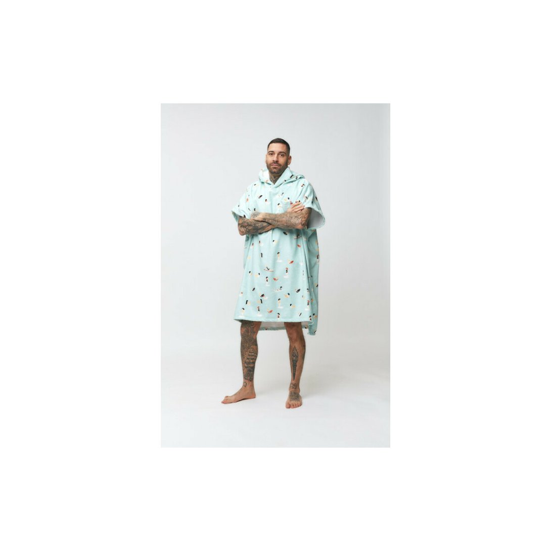 PONCHO AFTER MADRAGUE LIGHT BLUE