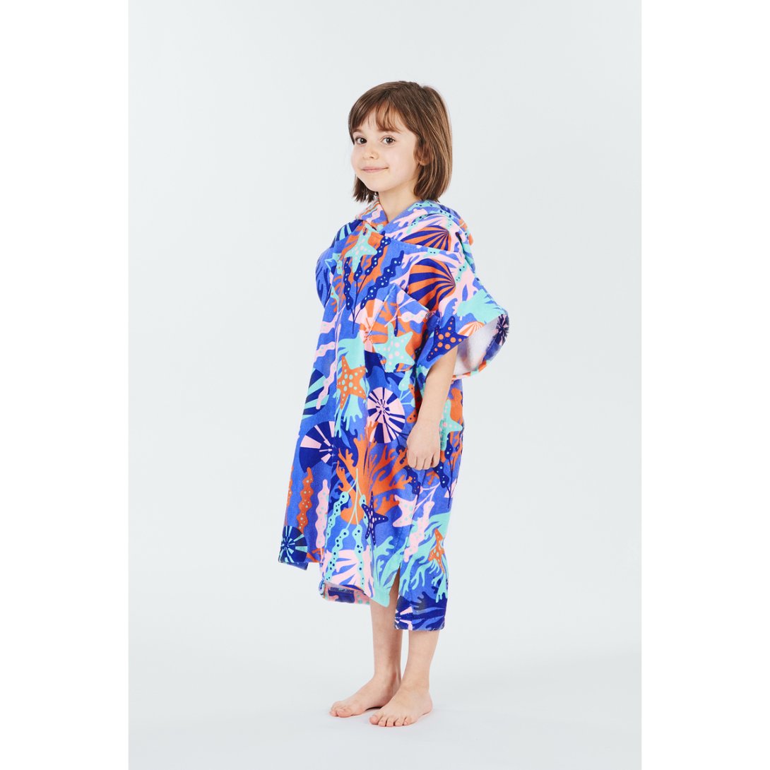 PONCHO AFTER KID CORAL REEF 5-12 (115-145 CM)