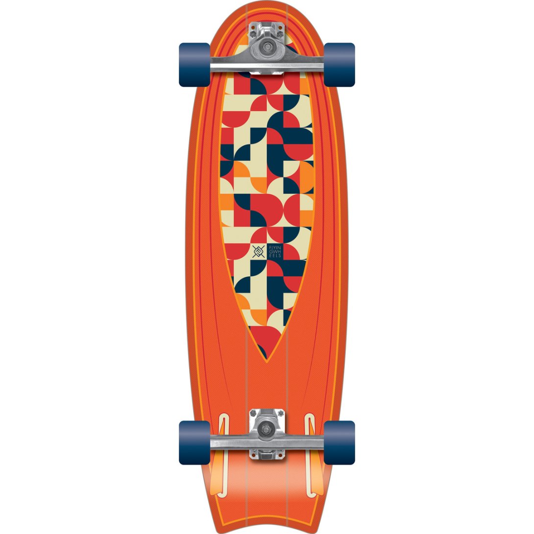 BUTTONS 31" SURFSKATE FLYING WHEELS TRUCK THE STIR