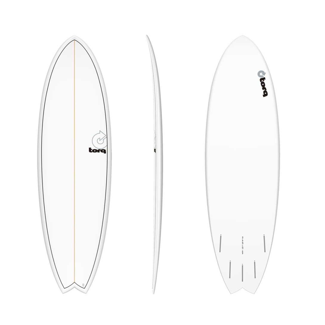 TORQ TET 5'11'' FISH WHITE PINLINE 33.2LT