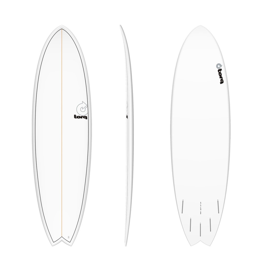 TORQ TET 6'6'' FISH WHITE PINLINE 39.6LT