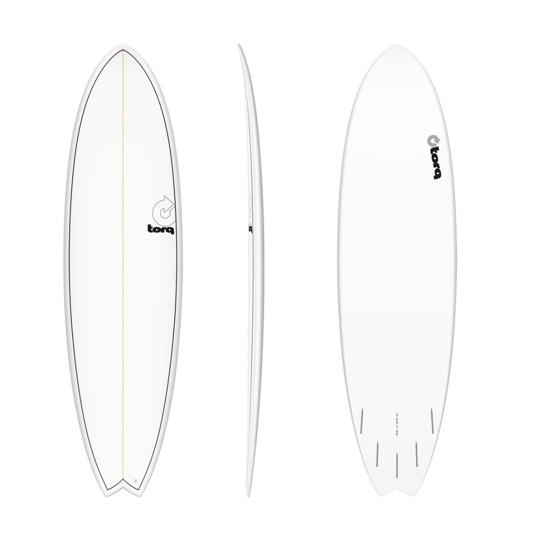 TORQ TET 7'2'' FISH WHITE PINLINE 52.7LT