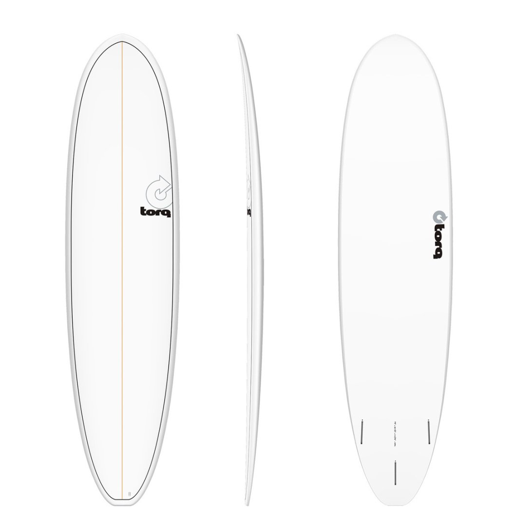 TORQ TET 7'8'' FUN V+ WHITE PINLINE 64LT