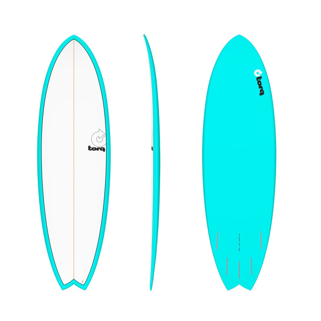 TORQ TET 5'11'' FISH PINLINE COLOR MIAMI BLUE 33.2LT