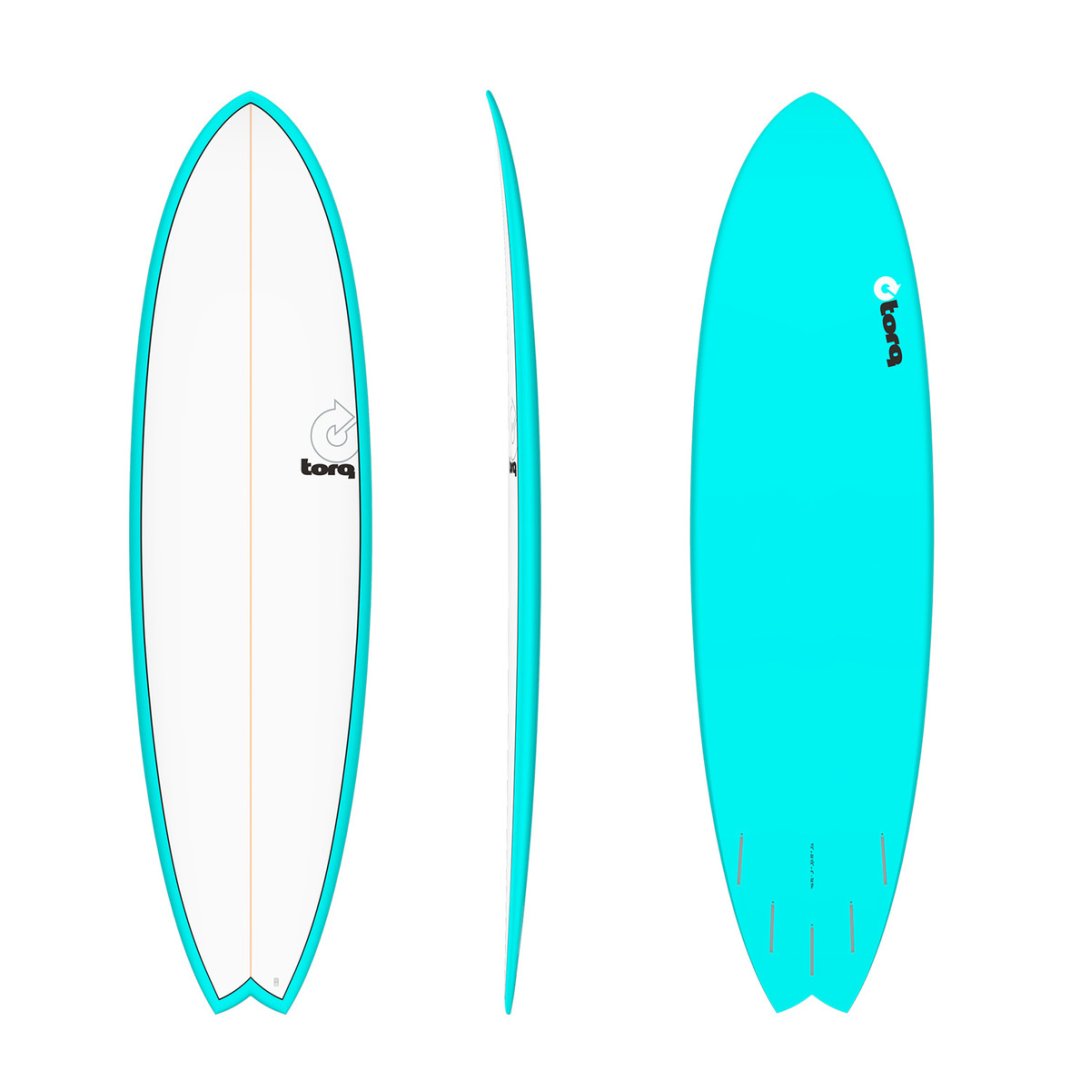 TORQ TET 7'2'' FISH PINLINE COLOR MIAMI BLUE 52.7LT