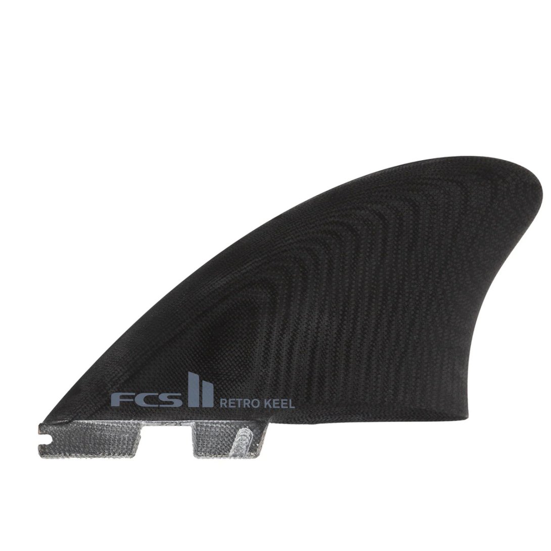 FCS II RETRO KEEL PG BLACK TWIN FINS
