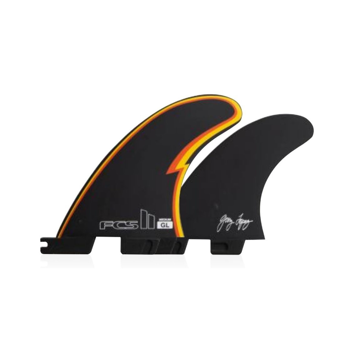 FCS II GERRY LOPEZ PC MEDIUM BLACK TRI FINS