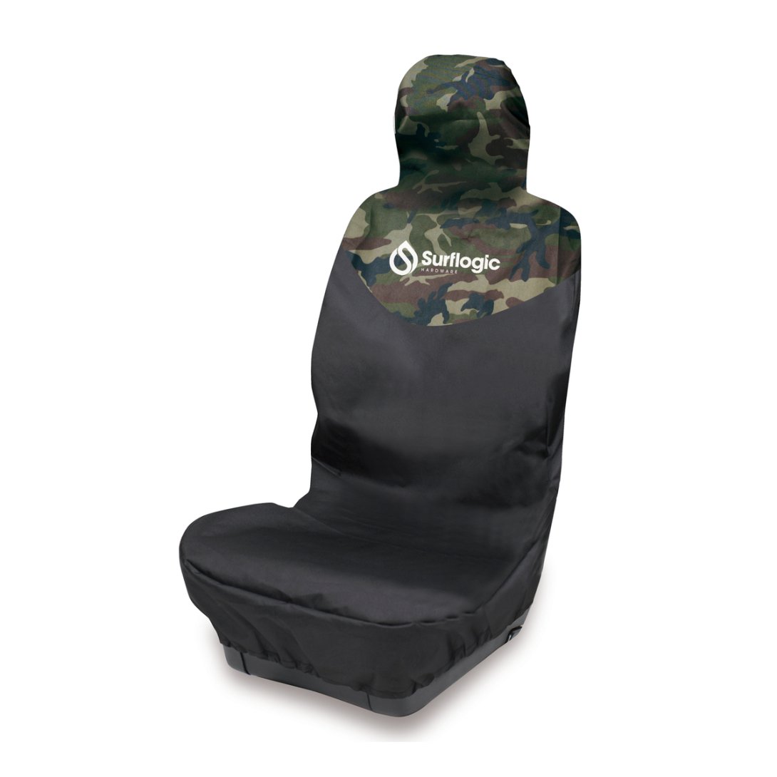 SURF LOGIC CAR SEAT COVER WATERPROOF SINGLE BLACK & CAMO