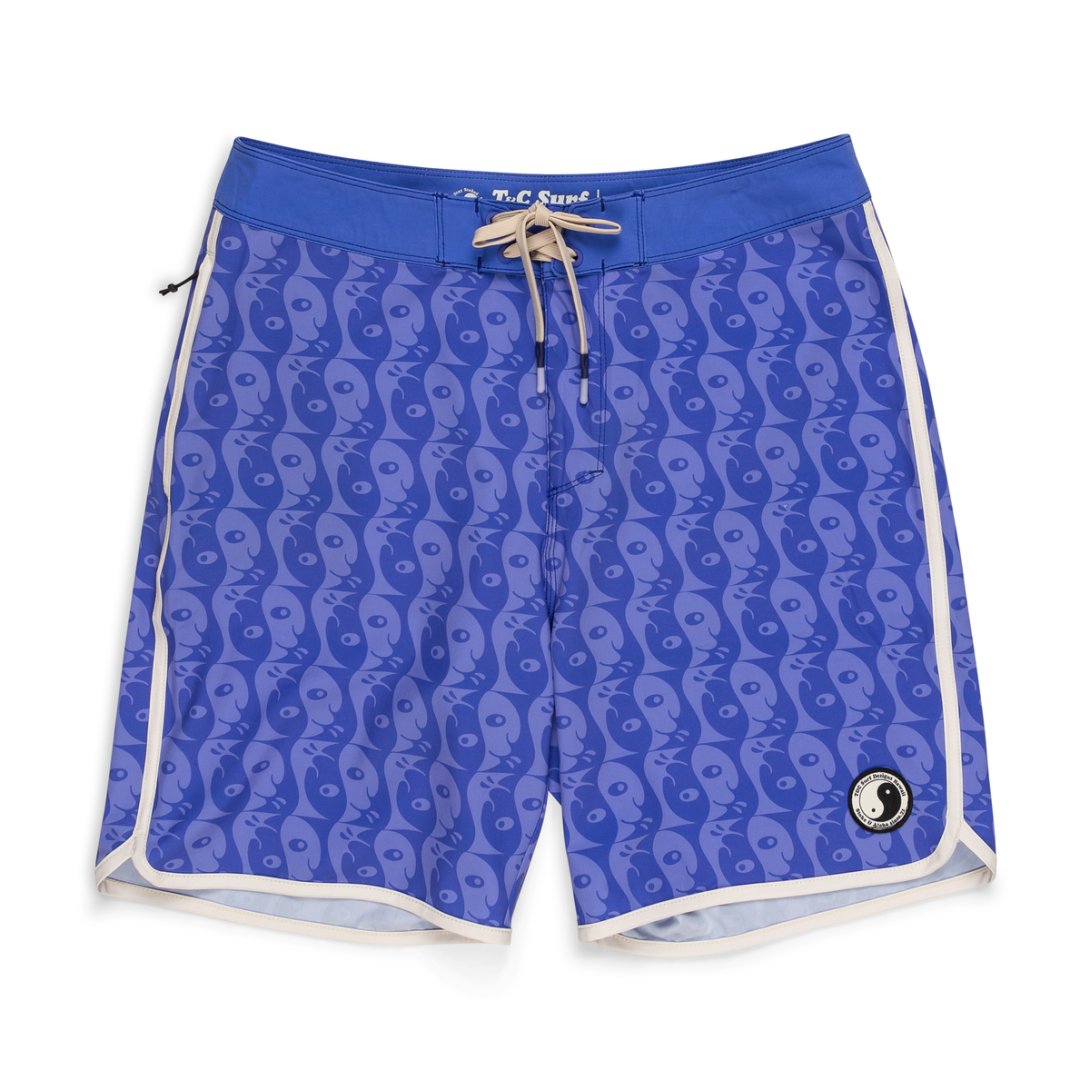 T&C SCALOP 19" BOARDSHORT PORCELAINE BLU SC 40%