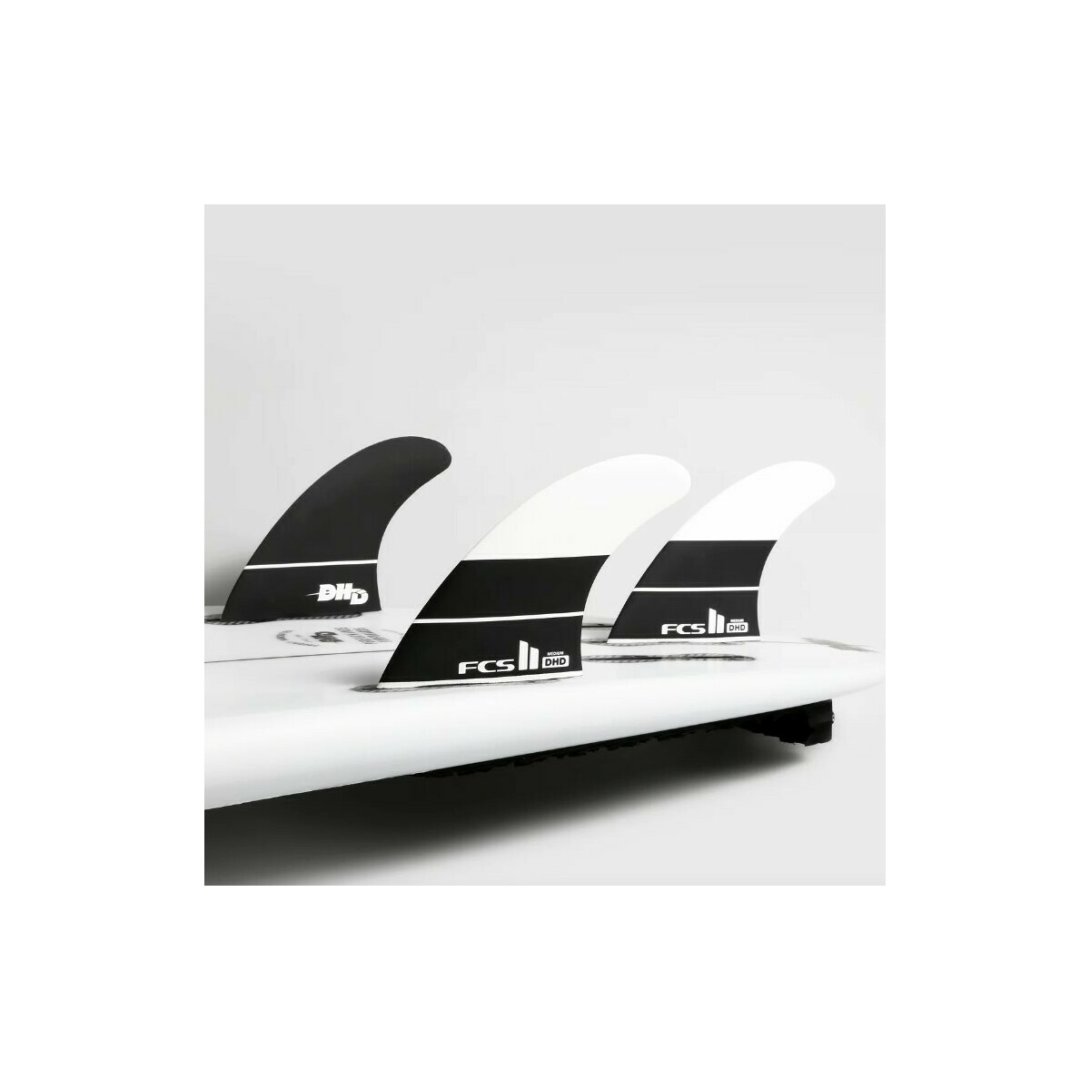 FCS II DHD DARREN HANDLEY PC LARGE BLACK/WHITE TRI FINS
