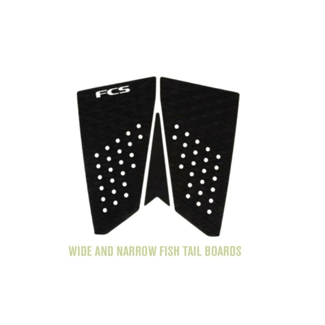 FCS GRIP T-3 FISH ECO BLACK