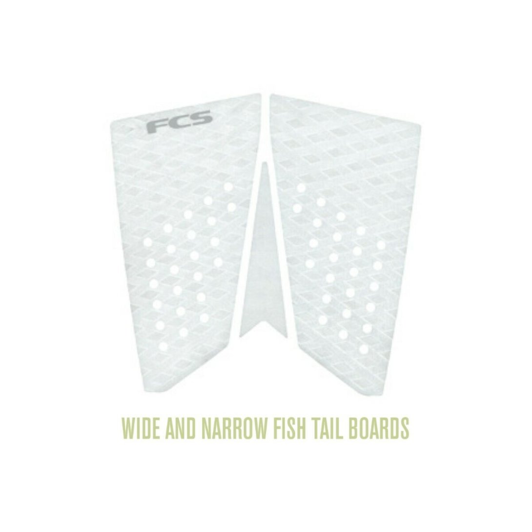 FCS GRIP T-3 FISH ECO WHITE/COOL GREY
