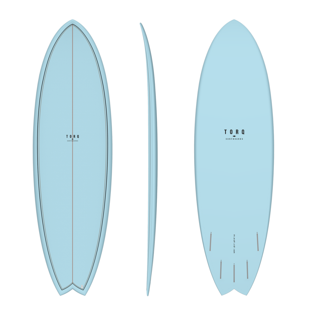 TORQ TET 5'11" FISH CLASSIC COLOR 24 BLUE + PATTERN 33.2LT