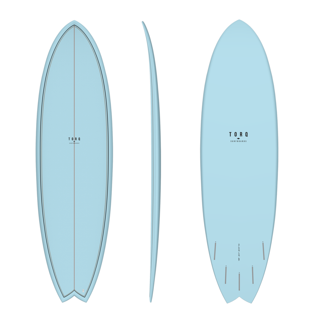 TORQ TET 6'6" FISH CLASSIC COLOR BLUE+PATTERN 39.6LT