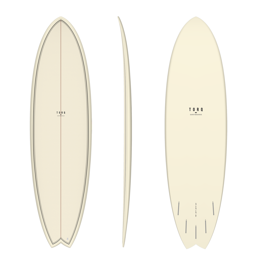 TORQ TET 6'10" FISH CLASSIC COLOR CREAM PATTERN 46LT