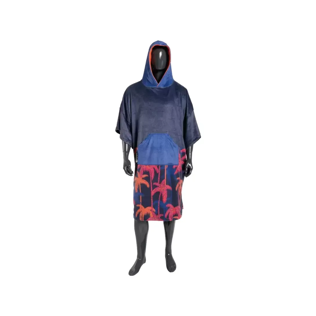 PONCHO MADNESS MARSUPIO NAVY PALM MIS. 95X115