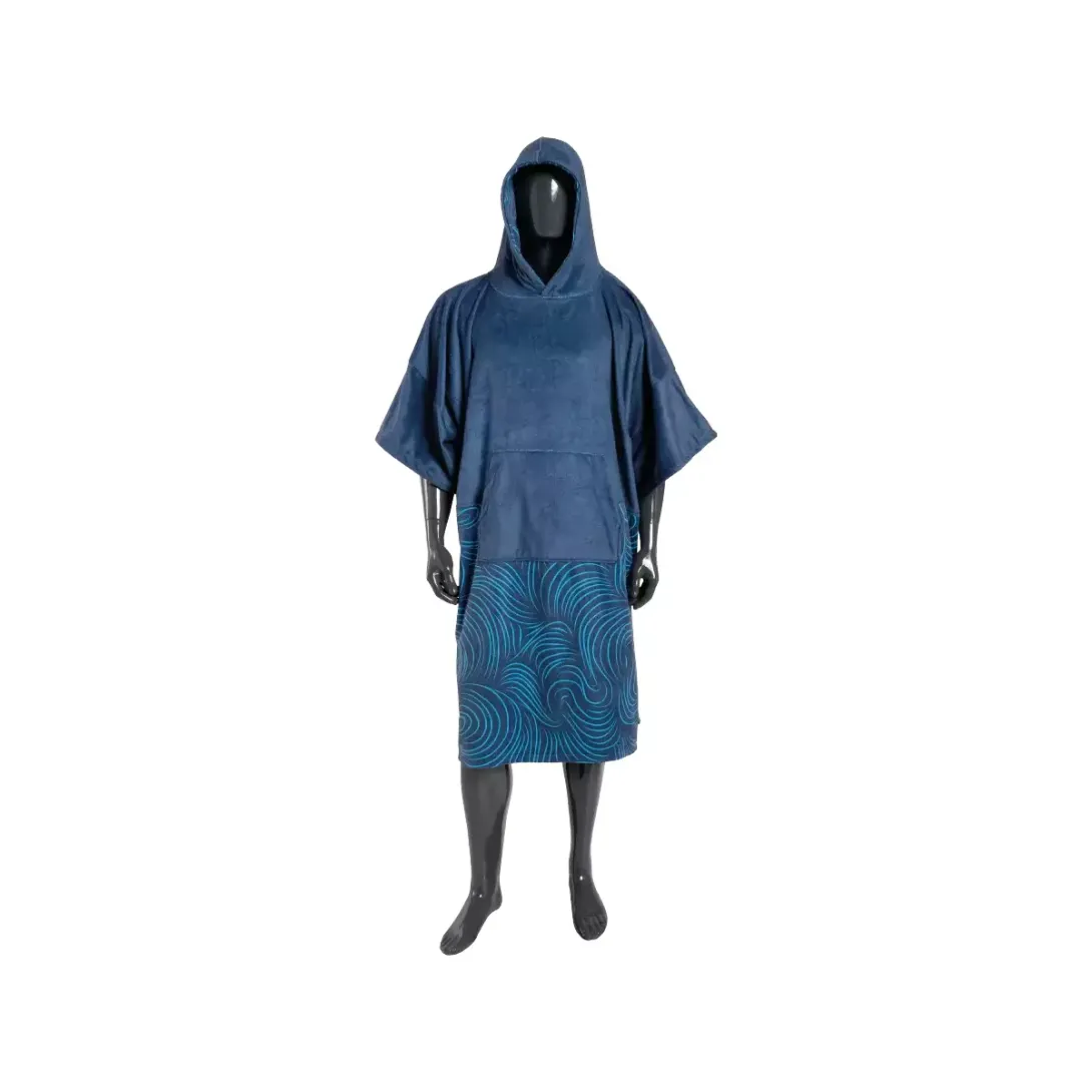 PONCHO MADNESS MARSUPIO NAVY SWIRL MIS. 95X115