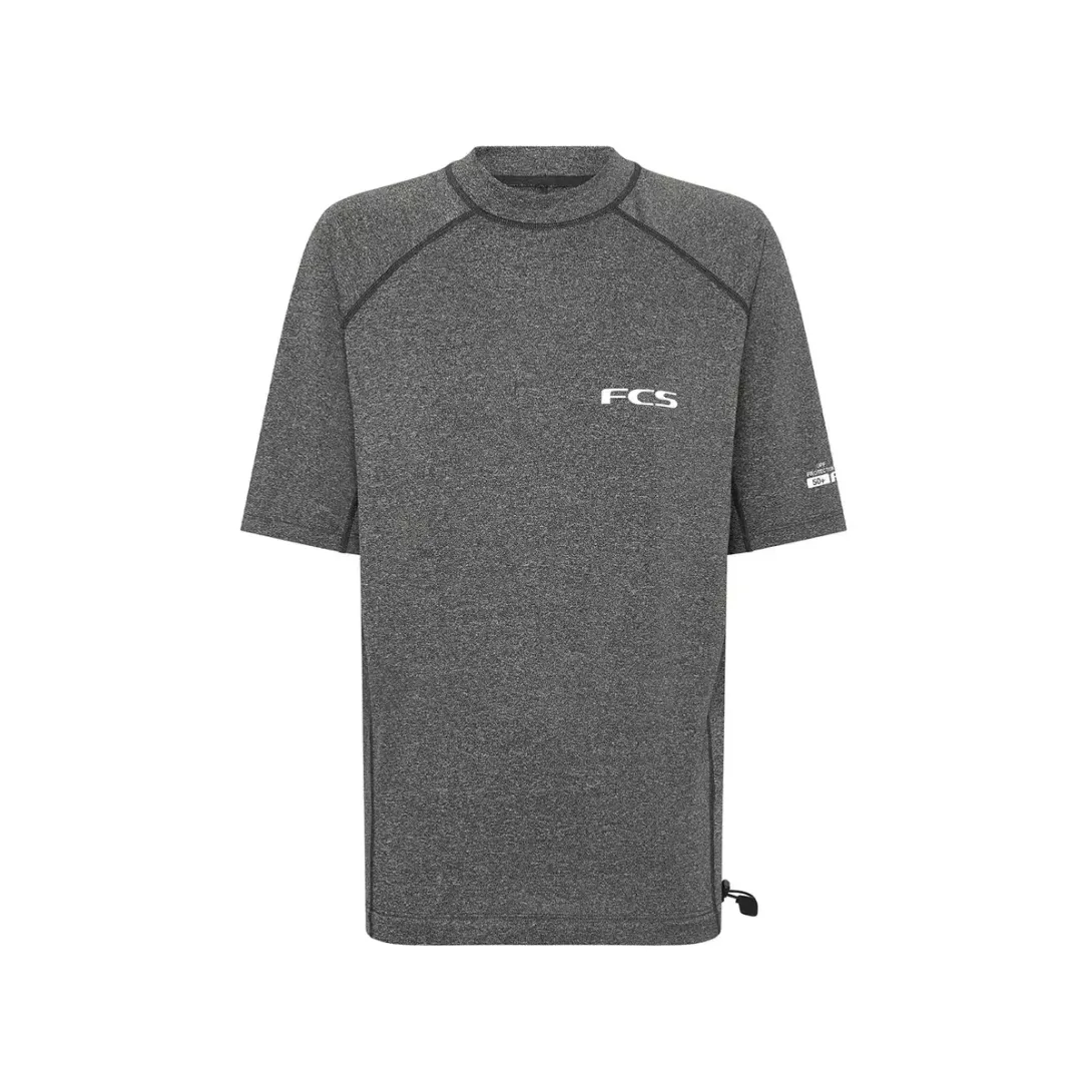 FCS LYCRA M CORTA RASH VEST HEATHER GREY MEDIUM