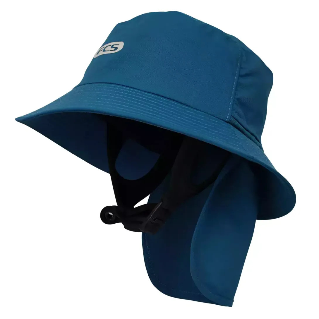 FCS ESSENTIAL SURF BUCKET HAT TIDAL TEAL MEDIUM