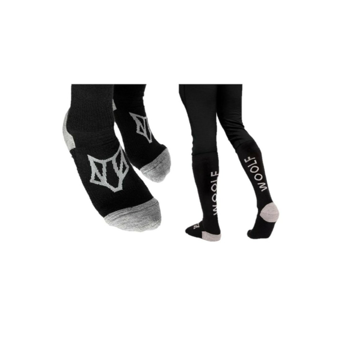 WOOLF ULSAAK TECH SOCK-UNI-BLACK-L/XL